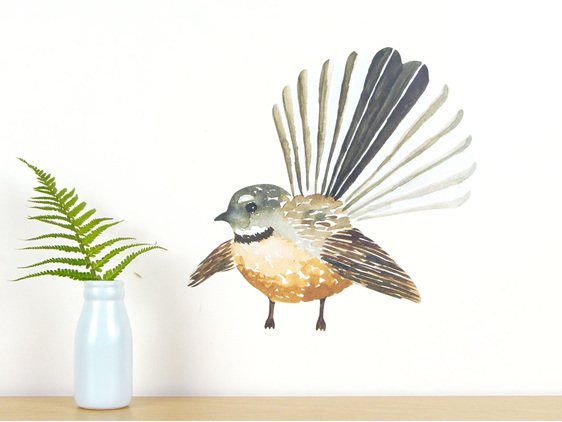 Fantail wall decal
