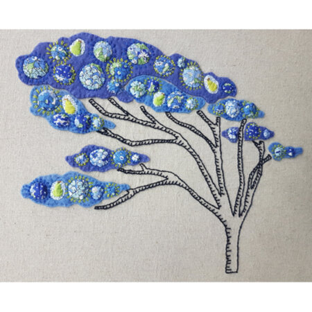 Fantasy Tree Blue Embroidery Kit