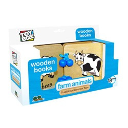 Farm Animals Wooden Book