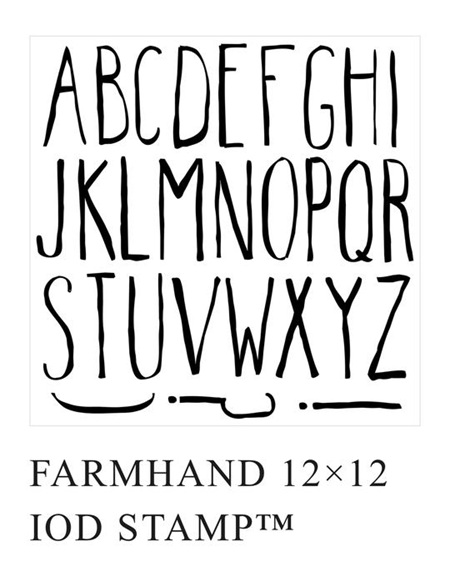 Farmhand IOD Decor Stamp