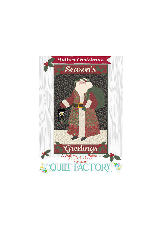 Father Christmas Wall Hanging by Deb Grogan of The Quilt Factory