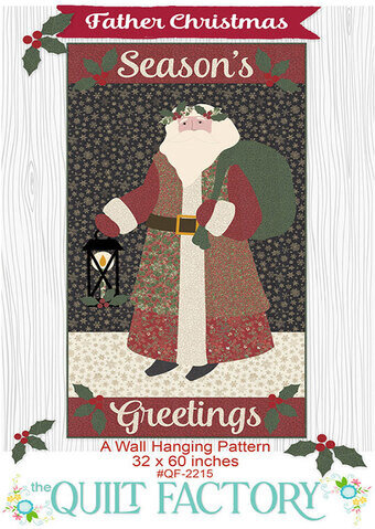 Father Christmas Wall Hanging by Deb Grogan of The Quilt Factory