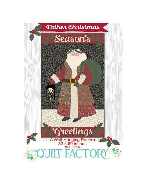 Father Christmas Wall Hanging by Deb Grogan of The Quilt Factory