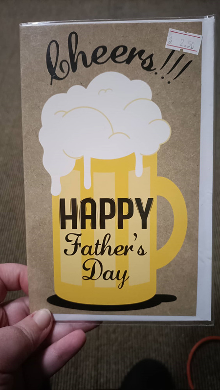 Fathers Day Card - Cheers