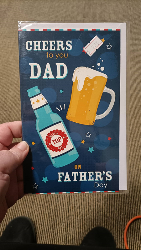 Fathers Day Card - Cheers to you