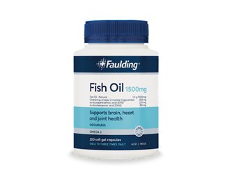 Faulding Fish Oil 1500mg 200 Soft Capsules