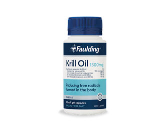 Faulding Krill Oil Odourless 1500mg 50 Capsules