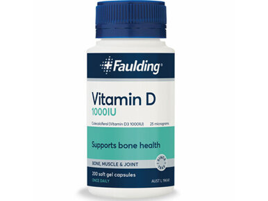 Faulding Vitamin D 1000IU 200 Capsules
