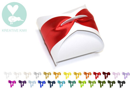 Favour Box with Ribbon - Puffy (100/pack)