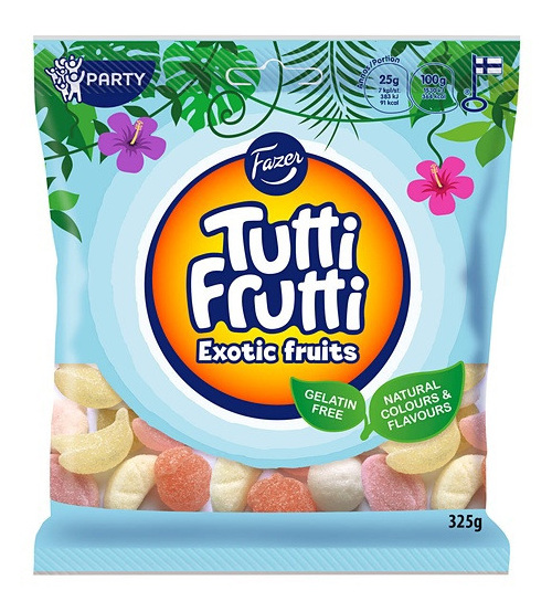 Fazer Tutti Frutti Exotic Fruits Family Bag 325g BB: 11/10/21
