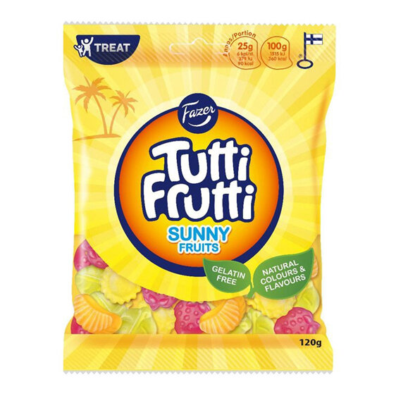Fazer Tutti Frutti Sunny Fruits 120g