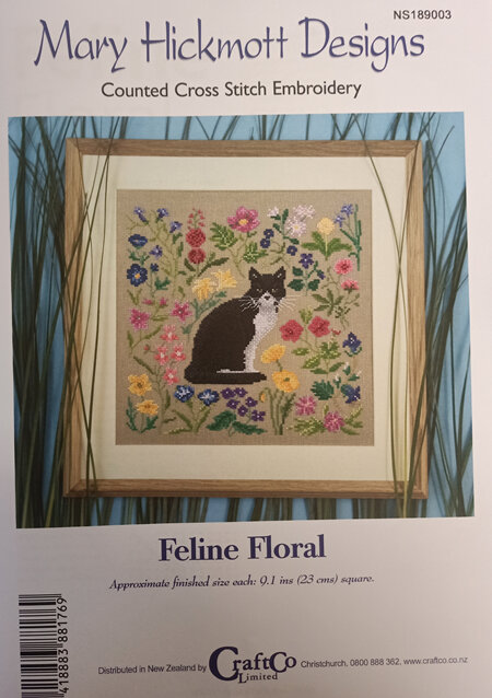Feline Floral by Mary Hickmott