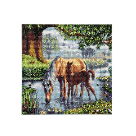 Fell Ponies - Craft Buddy Crystal Art Kit - Framed