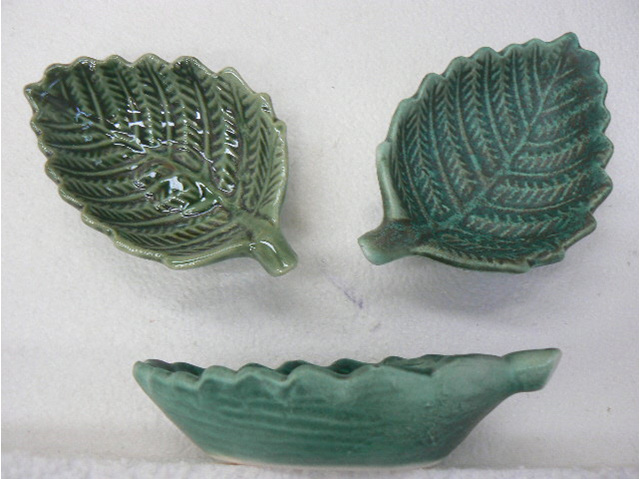 Fern dip bowl, NZ collectable, ceramics