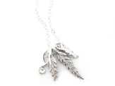 fern koru sterling silver native necklace delicate gift lily griffin jewellery