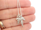 fern koru sterling silver native necklace tiny pendant handmade lilygriffin nz