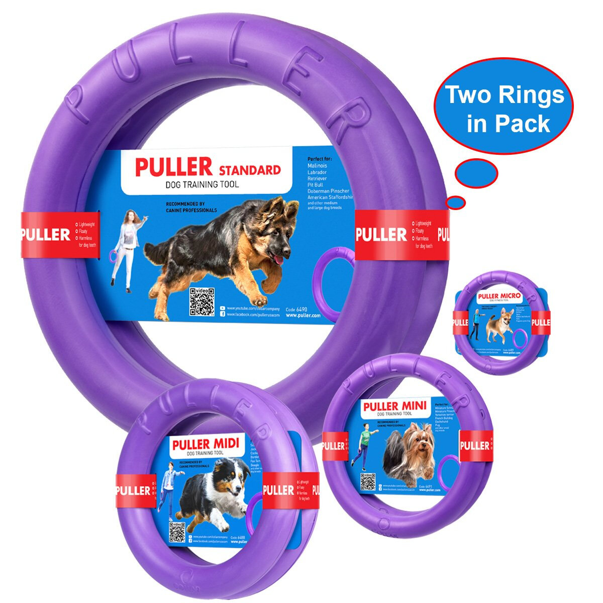 PULLER Collar Dog Training Tool Ring Toy For Training And Fitness