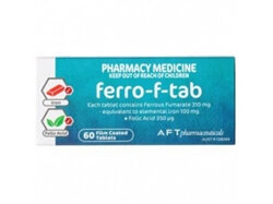 Ferro-F-Tab Iron+Folic Acid -60Tabs