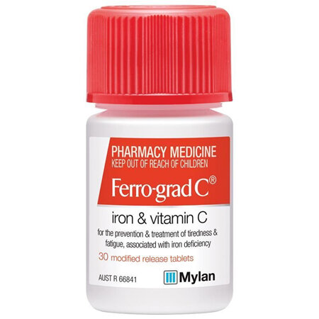 Ferro-grad C, Iron & Vitamin C, 30 Tablets