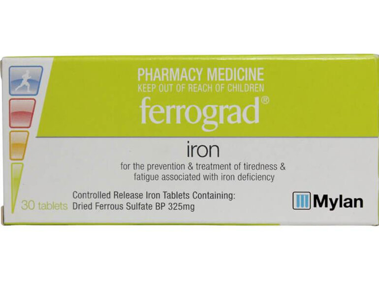 FERROGRAD 325mg tabs 30s iron tablets supplement