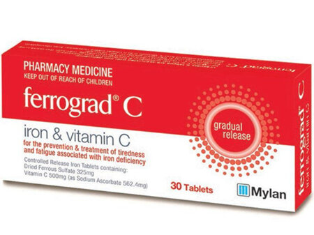 Ferrograd C 325mg+500mg VitC Tabs - 30s