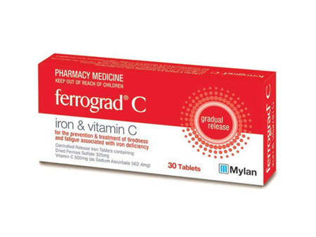 Ferrograd C - Iron & Vitamin C 30 tabs