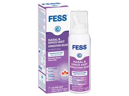 FESS Nasal & Sinus Mist Congestion Relief Hypertonic