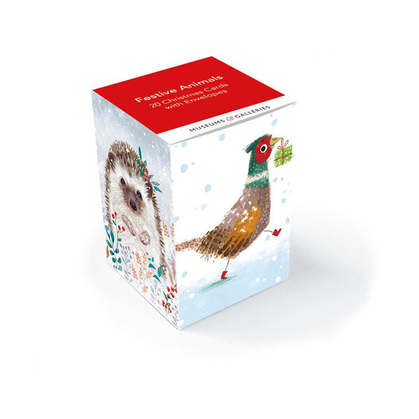 Festive Animals Christmas Card 20 Pack (5x4 Designs)