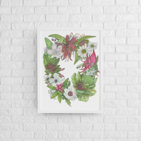 "Festive Flora" Prints and Greeting cards