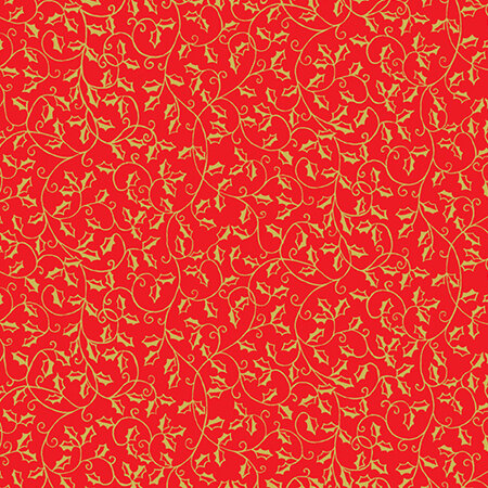 Festive Foliage Metallic Holly Red TP-2493-R