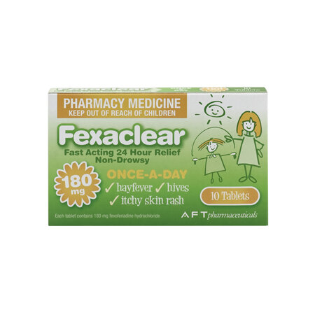 Fexaclear 180mg 10s