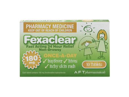 Fexaclear 180mg 10s