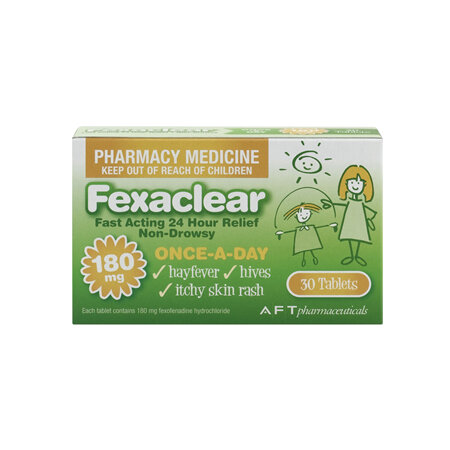 Fexaclear 180mg 30s