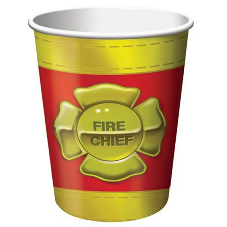 Firefighter Party Cups x 8