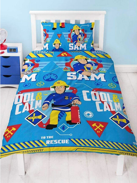 Fireman Sam Cool Reversible Single Duvet Cover Set