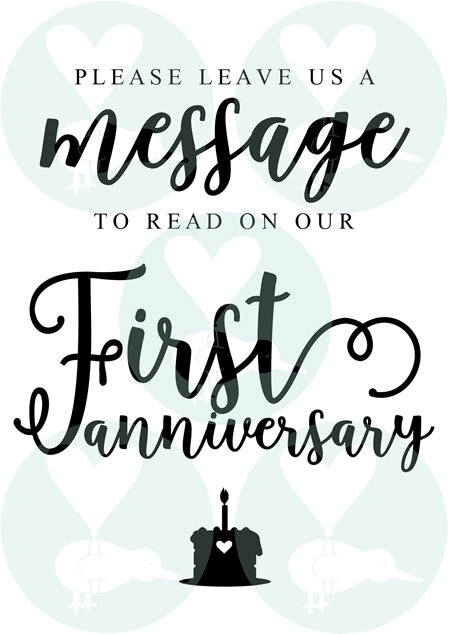 First Anniversary Message