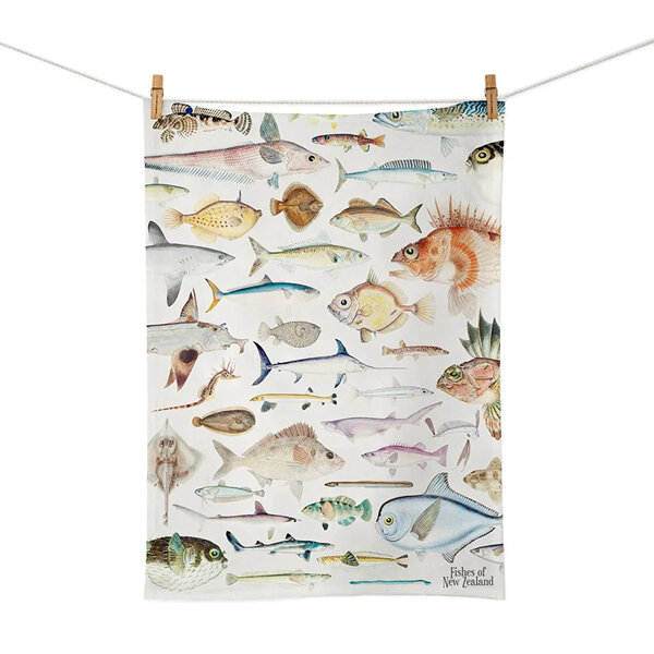 Fishes of New Zealand Tea Towel