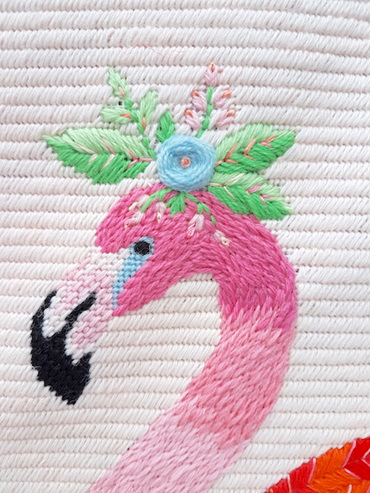 flamingo needlepoint kit