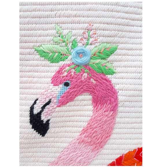 Flamingo Needlepoint Kit Thestitchsmith