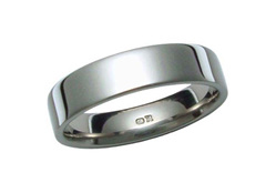Flat Profile Titanium Ring
