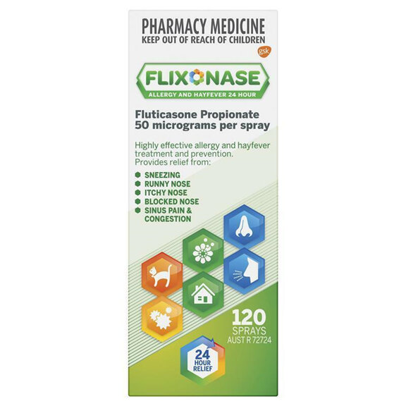 Flixonase Allergy & Hayfever 24hr Relief Nasal Spray 120 Dose