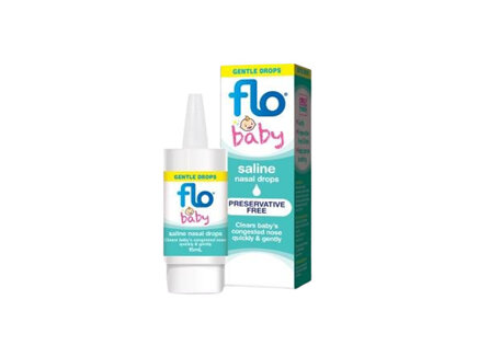 FLO Baby Saline +Nasal Drops 15ml