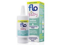 FLO BABY SALINE + NASAL DROPS 15ML