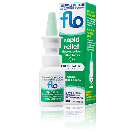 Flo Rapid Relief Decongestant Nasal Spray 15mL