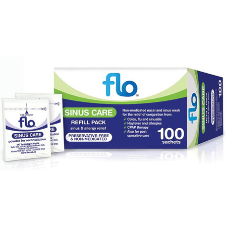 Flo Sinus Care Refill Sachets, 100 Pack