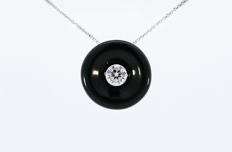 Floeting Eyre Diamond Pendant Necklace