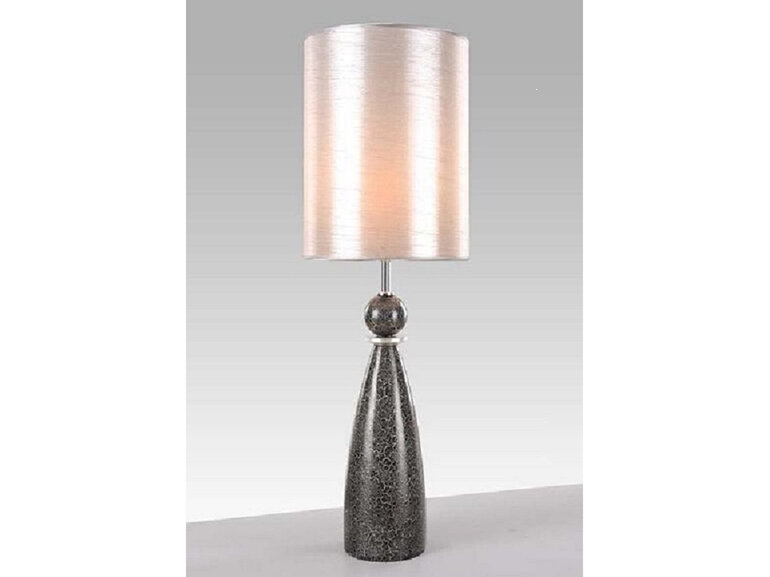 Floor Lamp Charcoal with Silk Shade New Zealand