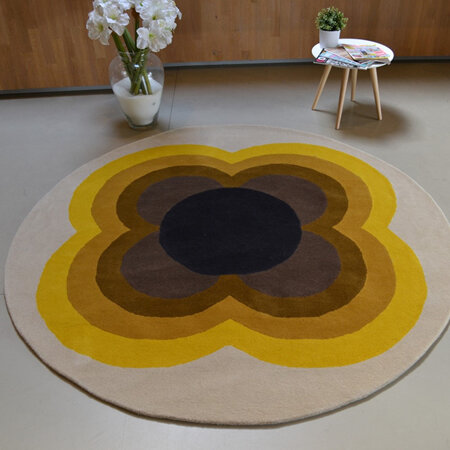 Floor Rug Sunflower - Pink and Yellow