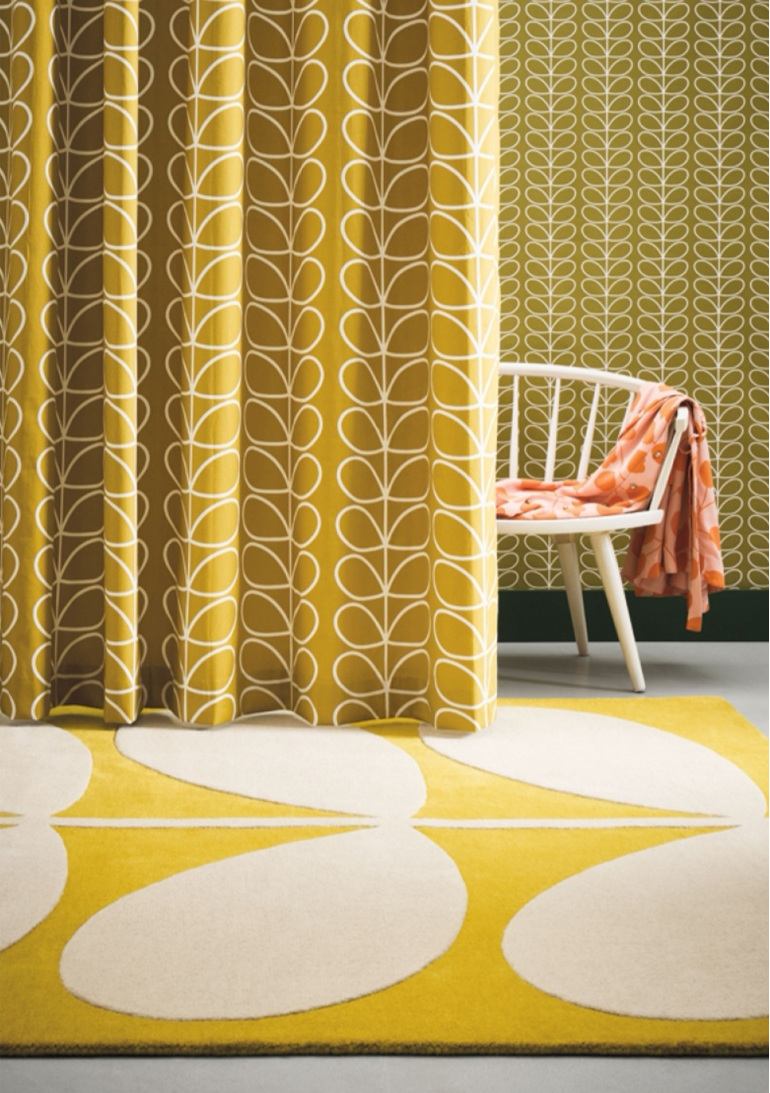 Floor Rug Yellow Stem New Zealand bloomdesigns