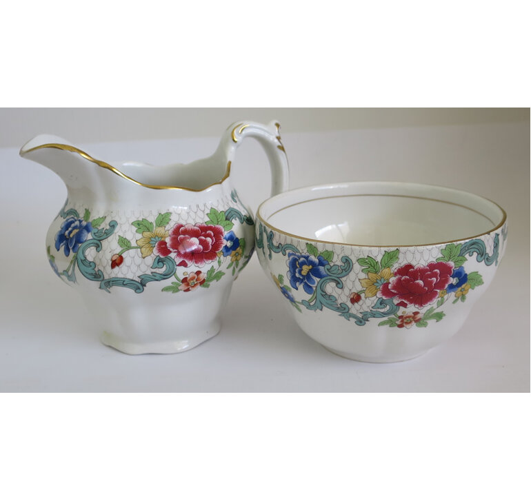 Floradora milk jug sugar bowl